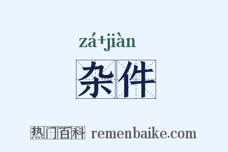 杂件是什么意思的图片